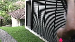 Naughty Latina boss pays helpers with raw blowjob and sex.