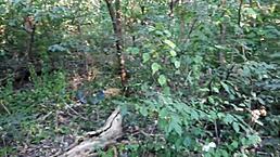 I guard my two girlfriends masturbating in a public forest. Their orgasms soar with no one watching.