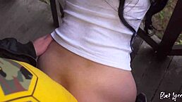 gifted black lynn craves risky forest quickies.