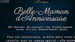 Belle-Maman’s Anniversary Surprise with FRENCH AUDIO PORN in Doggystyle Action