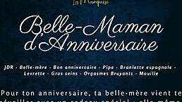 Belle-Maman’s Anniversary Surprise with FRENCH AUDIO PORN in Doggystyle Action