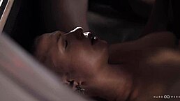 Hardwerk crew bangs shaved pussy in wild car gangbang session