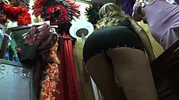 Does Monique Fuentes let him fuck her in lingerie?