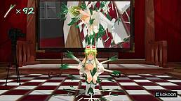 gumi dancing with leeks in caramalldansen mmd, so hot! 🔥