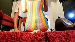 Two girls one guy dice challenge to make him cum first with horny sluts