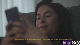 Guess how this petite Venezuelan got help studying with steamy results!