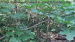 I guard my two girlfriends masturbating in a public forest. Their orgasms soar with no one watching.