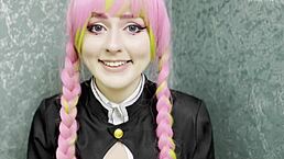 i’m obsessed with Kanroji Mitsuri banging my cock with her huge breasts