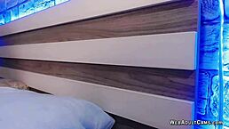 japanese babe fingers shaved pussy on solo webcam show