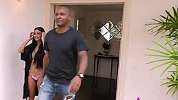 Two Naughty Girls Throw Party To Fuck Everyone With Rough Action