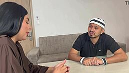 el prisionero slams melanilatina hard with his massive cock in rough doggystyle. part 1 gets intense!