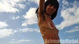 Exotic Latina Shakes Hairy Ass in Naked Tribal Dance