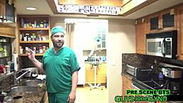 Angel Ramiraz shines on take your daughter to work day in latex.