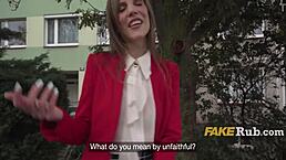 From shy to wild, she’s gawking for 1000 euros in public!