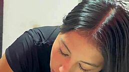 My sister-in-law came from a party in a sexy dress, craving kitchen action.