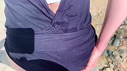 Cars honked while I fucked her ass outdoors