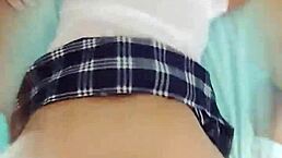 Skinny Latina Student in Uniform Gets Banged Hard by Amateur Stud