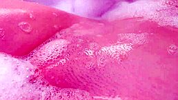 Skinny Slut Cecelia Taylor Loves Playing with Sudsy Big Cock, Gets Facial Cumshot