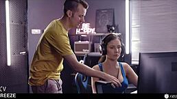 Gamer Girl's Time Freeze Leads To Intense Fun