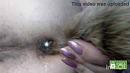 Watch that hairy toy in my ass! Silent farts?