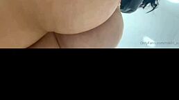 Latina Amateur Sniffs Panties While Masturbating Cock Solo