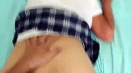 Skinny Latina Student in Uniform Gets Banged Hard by Amateur Stud