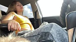 I squirted hard in the car in public