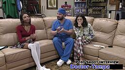 Solana's Ecstatic Orgasm During Tickling Exam