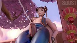 Chun-Li HMV Showcases Massive Tits and Ass in Action