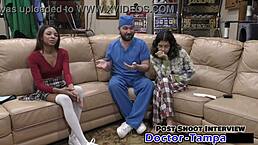 Solana's Ecstatic Orgasm During Tickling Exam