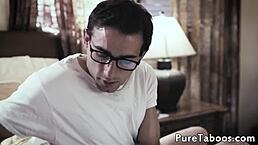 Stepsister Seduces Geeky Stepbro in Tight Pussy Taboo Scene.
