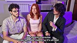 First Casting Turns Into A Dirty Threesome With Two Guys