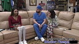 Solana's Ecstatic Orgasm During Tickling Exam