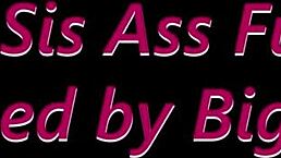 Step sister gets her ass fucked hard by step bro 😈