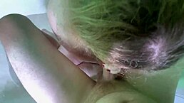 Friend's wife sneaks a bathroom suck and swallows cum!