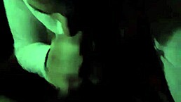 ex girlfriend giving a sneaky blowjob to her friend's cock