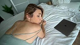 Step mom aids step son with accidental creampie inside her tight body