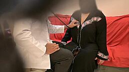 lucky doctor got blown by hijab girl in hospital room