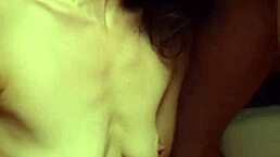 Did you see that nipple slip? the cute babe asks before getting her pussy fucked close up