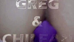 sexy filipina takes double penetration with vibrator and dick doggystyle