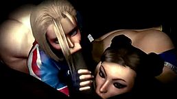 Chun-Li HMV Showcases Massive Tits and Ass in Action