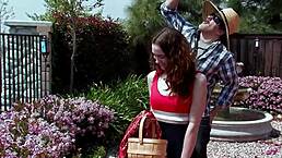 Redhead Ginger Seduces Older Guy for Quick Bushy Pussy Fuck