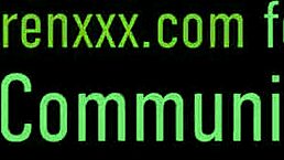 Karen Fisher licks balls then gets pounded doggystyle at work