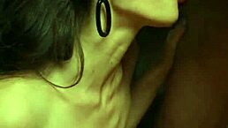 Did you see that nipple slip? the cute babe asks before getting her pussy fucked close up