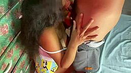 Teased step-brother with pussy after parents left