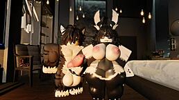 omg, cute moth banged by big dicked furry in roblox! 😲