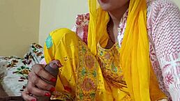 desi indian maid gives blowjob with dirty talk in first time sex