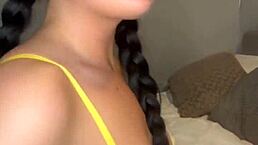 Man, this slutty British teen girlfriend squirts hard with toys in wild action!