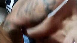 A couple of friends at home decide to have some fun, leading to a creampie in her vagina.