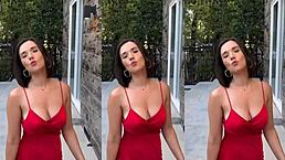 Look at this innocent latina slut showing her pretty feet and shaved pussy!